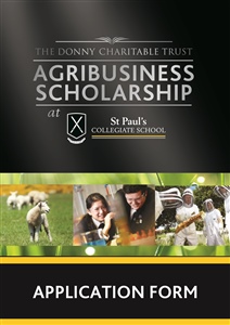 Donny Trust Agribusiness Scholarship application