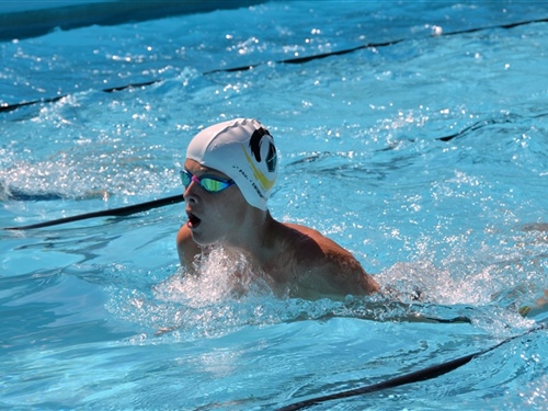 Swimmers place fourth at Swim Champs