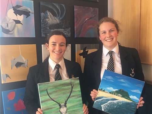 Putting brush to canvas for a good cause