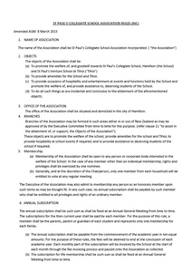 Parents Association rules