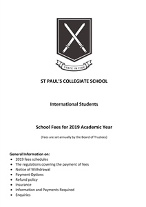 Fee payment schedule