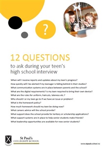 Your teen's high school interview