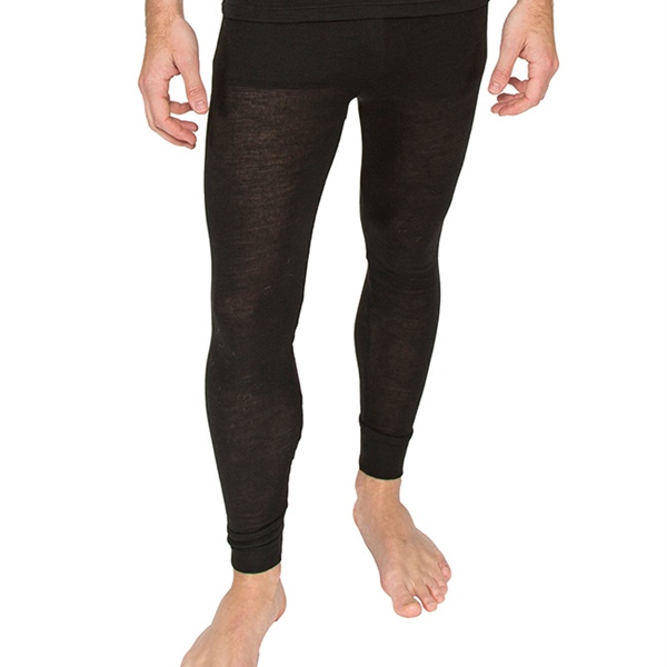 Black merino wool long johns